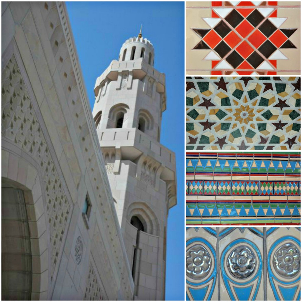 80 pairs of shoes muscat oman grand mosque mosaic tiles