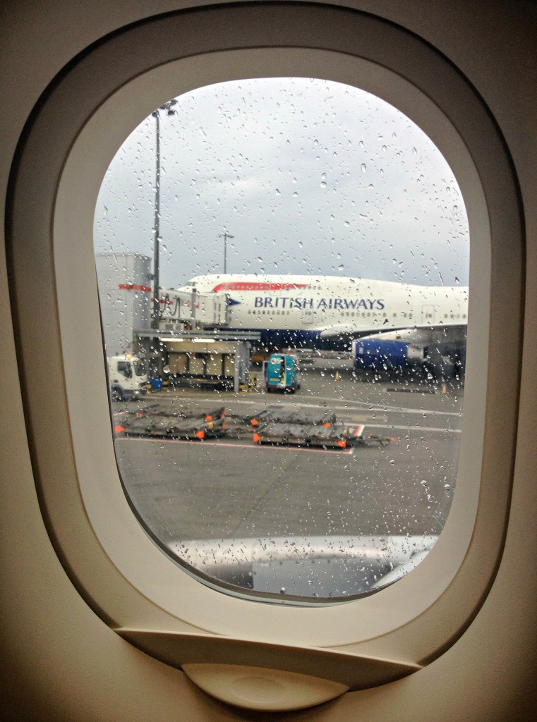80 pairs of shoes up in the air with british airways lhr raining