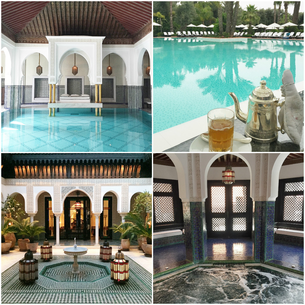Morocco Travel Inspirationmy review of the luxury hotel, La Mamounia Marrakech in Morocco.  Pop on over to the blog to check out the luxury hotel rooms, spa and grounds of this stunning iconic hotelthis is truly one of the most amazing hotels you will ever stay at and you can see why Winston Churchill love this Marrakech hotel.