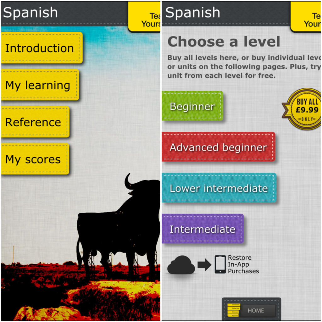 Learning Spanish with Three Mobile