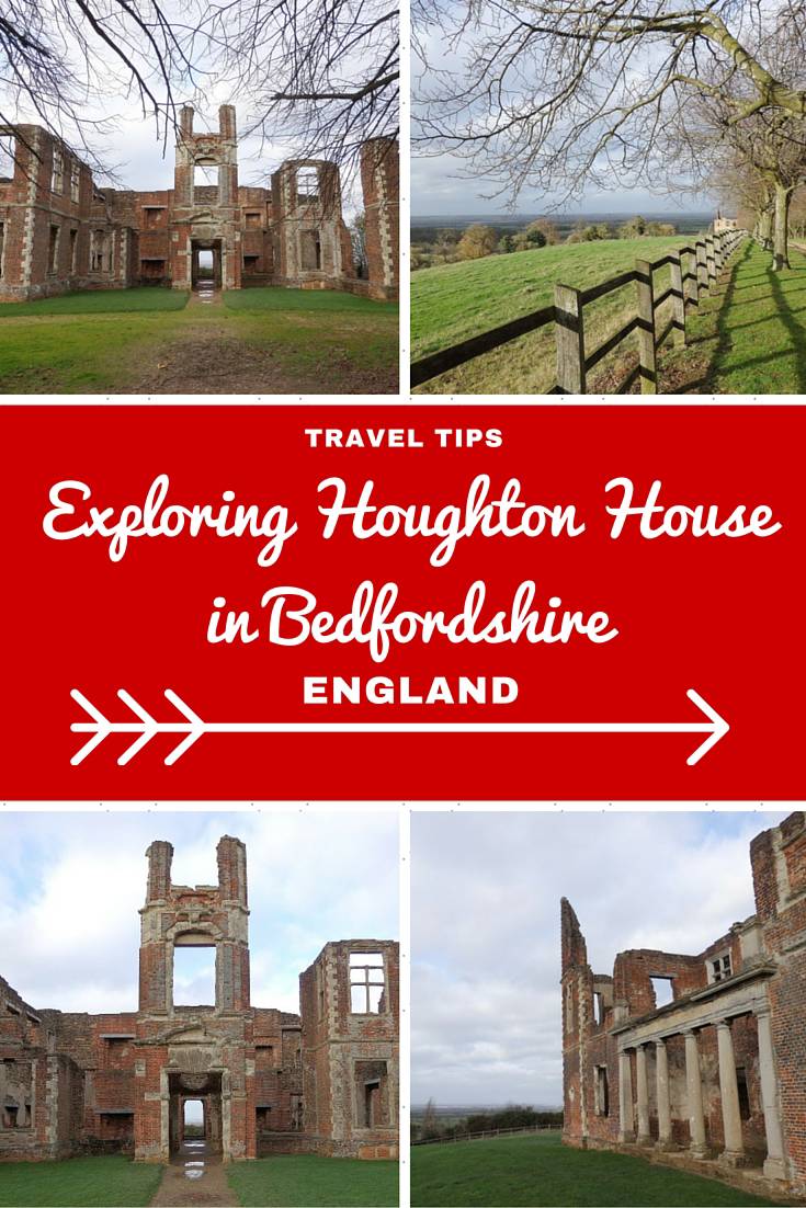 England Travel InspirationExploring Houghton House in Bedfordshire, an English Heritage property which is free to enter.  The stair case is now inside the Swan Hotel in Bedford. Click the link to read more about Houghton House and my travel tips for the county.