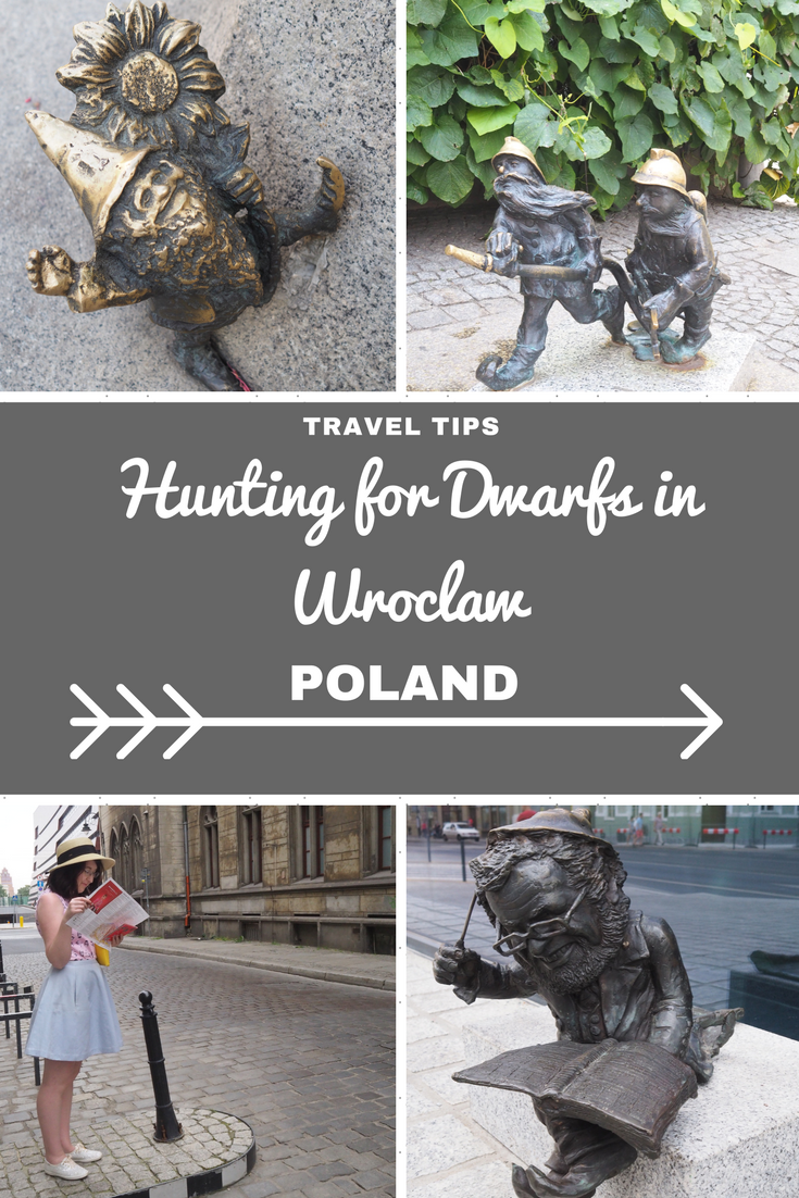 Poland Travel InspirationHunting for Dwarfs in Wroclaw. One of our favourite things to do in Wroclaw was to hunt out the dwarfs / gnomes which are dotted around the old town and further afield. Buy a map at the tourist office or download from the web (link in the blog post). I loved Wroclaw and it is one of Europe's lesser know city break destinations. Click to see more photos.